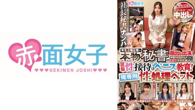 【赤面女子】社長秘書ナンパ 有名上場企業の本物秘書が顔出し出演！手取り15万オヤジに悪戯されたあげく屈服性接待&BIGペニス教育！俺専用性処理ペットにしちゃいました！(340SKMJ-643)