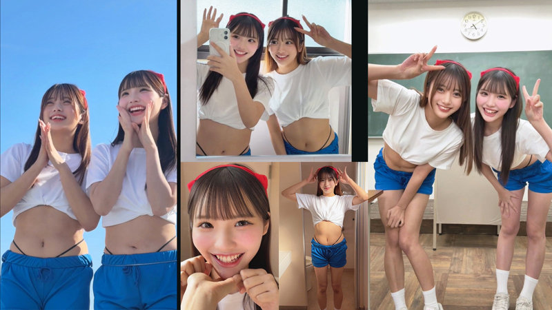 【素人ムクムク-神-】かりん＆める(smgd041)(女優：佐藤愛瑠（さとうめる）,北岡果林（きたおかかりん）)